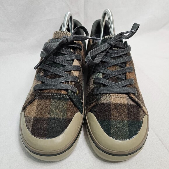 Keen Elsa LII 1021927 Brown Green Plaid Lace Up Sneakers Shoes Women's Size 8 - Picture 2 of 9